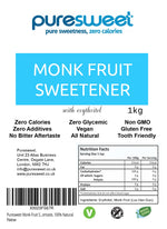 Puresweet Monk Fruit Sweetener Zero Calories 1kg