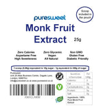 Monk Fruit Extract 25g by Puresweet