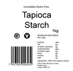 yourhealthstore Unmodified Tapioca Starch 1kg, Premium Quality, Gluten Free - yourhealthstore