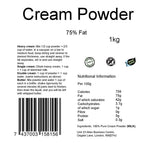 BULK - Cream powder 75% fat content 1kg - yourhealthstore