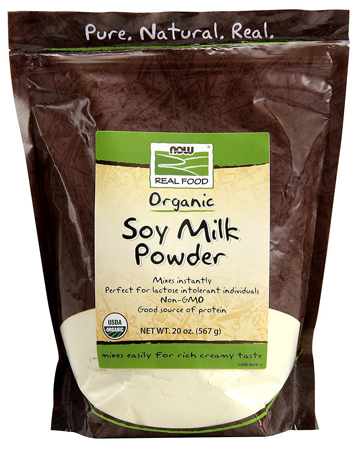 Pure Non GMO Dairy Free Soy Milk Powder 567g - puresweet-yourhealthstore