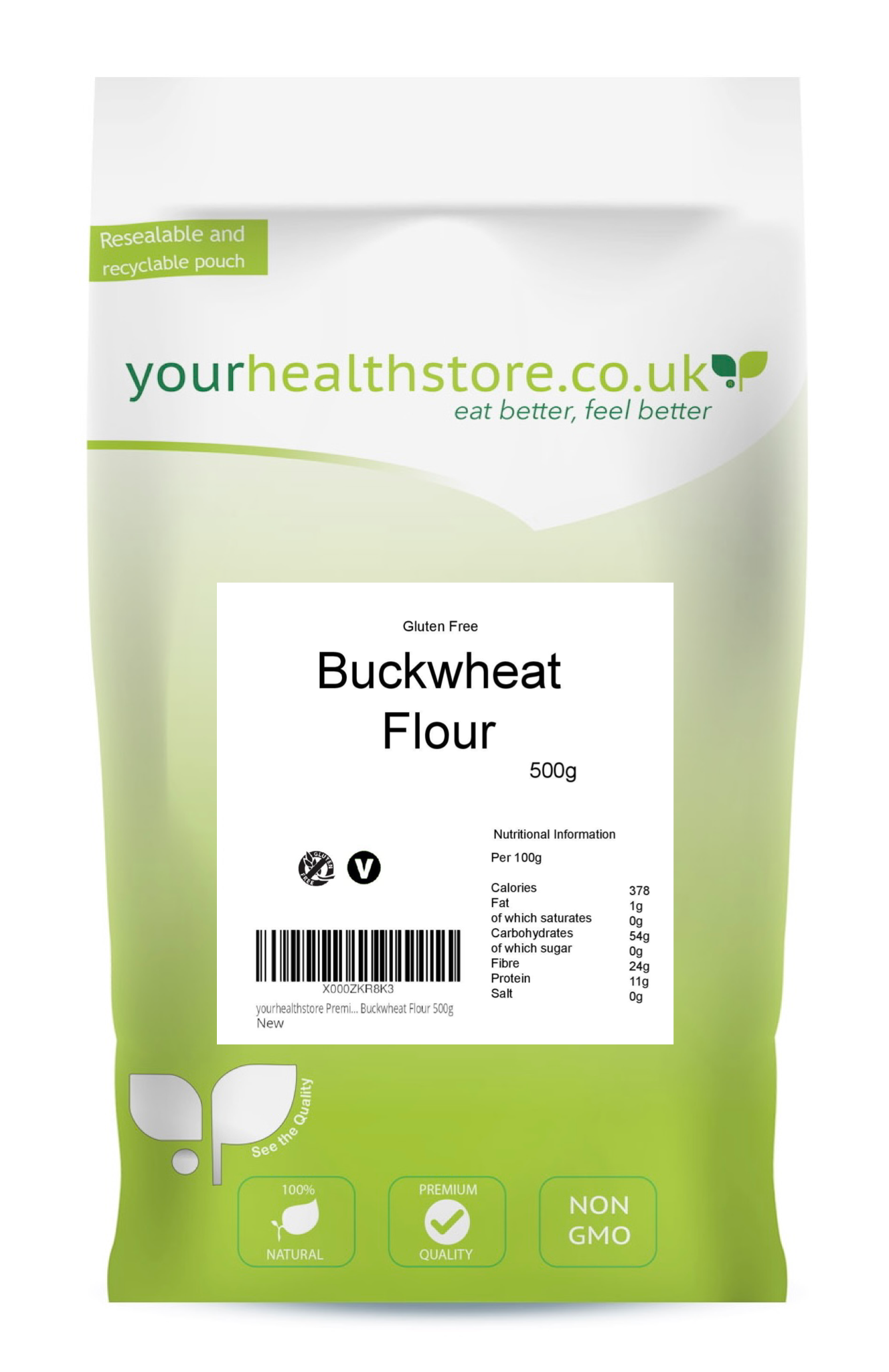 yourhealthstore Premium Gluten Free Buckwheat Flour 500g