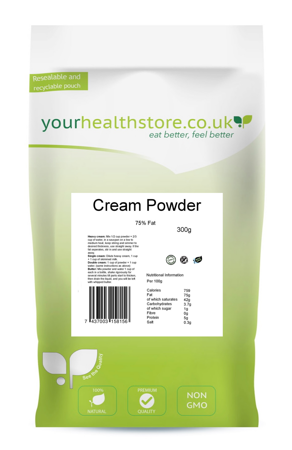 Cream Powder 300g