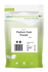 yourhealthstore Extra High Purity Psyllium Husk Powder 500g, Non Contaminated, No Pesticides, Fine Powder, Gluten Free, Vegan, (Recyclable Pouch)